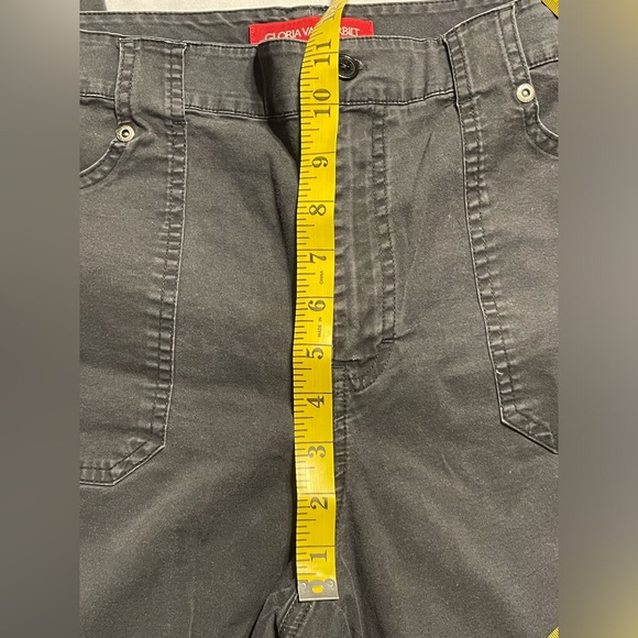 Gloria Vanderbilt women’s size 12 lightweight black/gray pants deep pockets - Picture 7 of 9